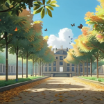 **

"A serene animated scene of the Jardin Anne Frank in Paris. Butterflies ascend towards a bright sky from amongst gently rustling leaves. The atmosphere is peaceful and hopeful, reflecting the garden's memorial purpose. Style: Dreamy, painterly animation, reminiscent of Studio Ghibli."

**