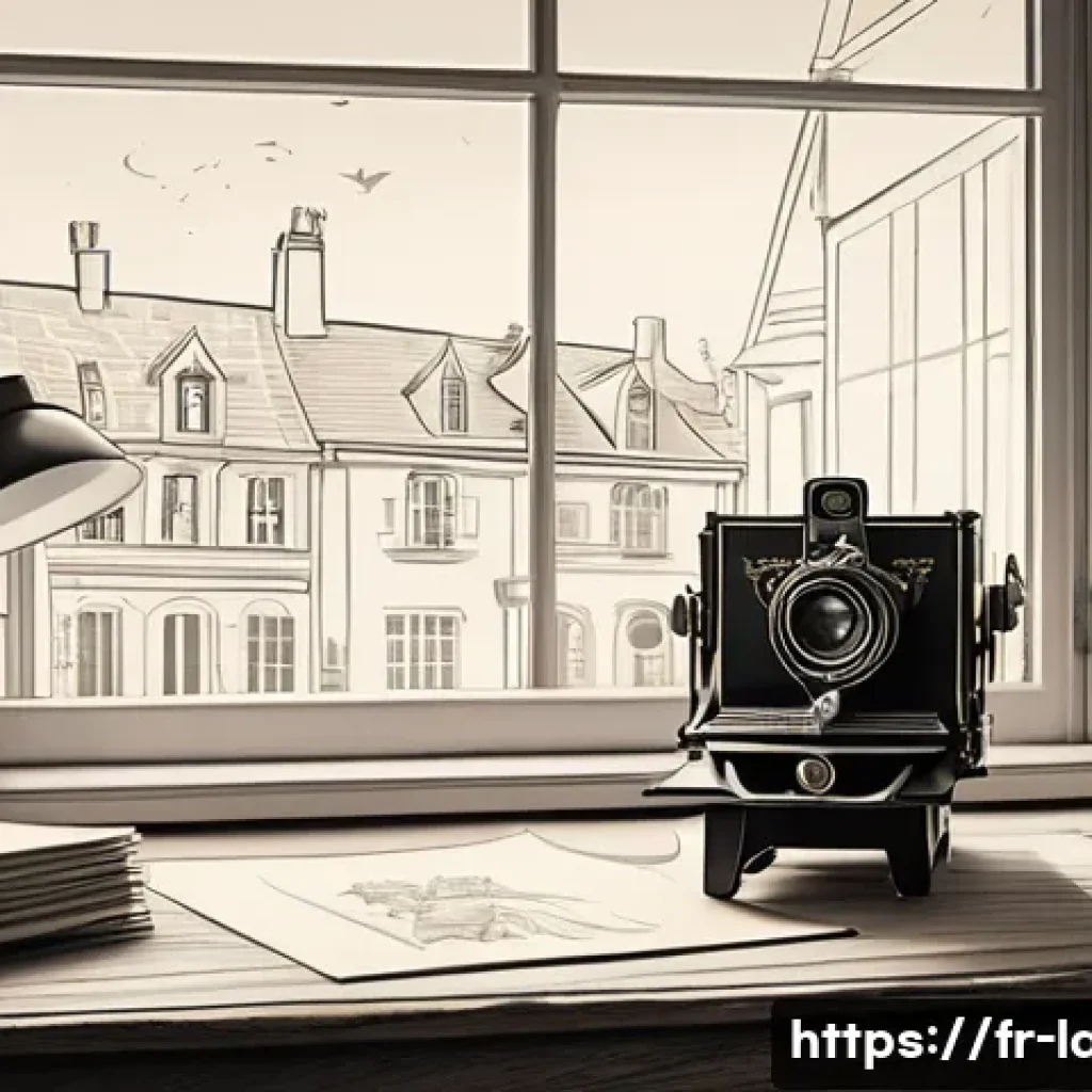 프랑스 애니메이션 역사 - A vintage-style animation studio scene inspired by early 20th-century French pioneers like Émile Coh...