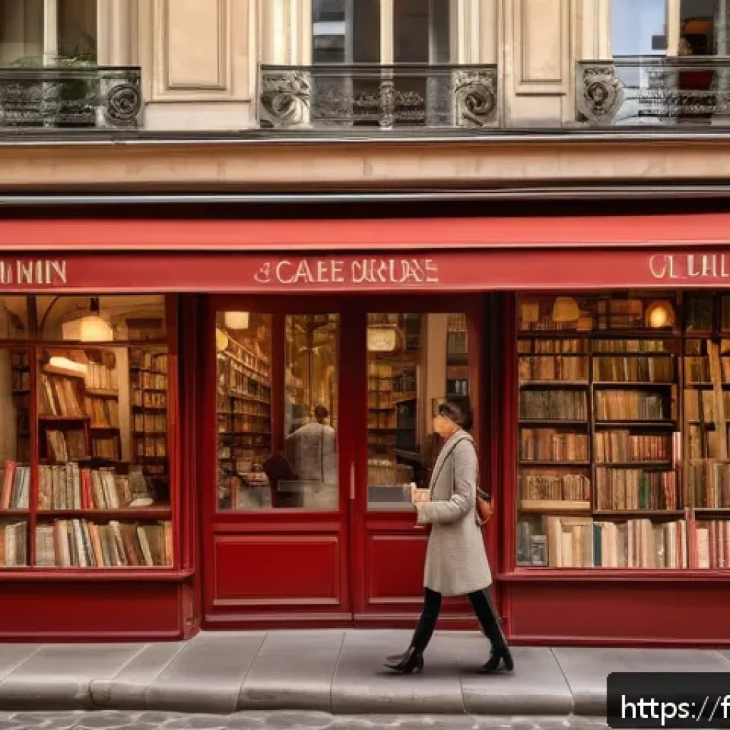 파리 명소와 레이디버그의 관계 - A charming covered passage in Paris during a soft golden afternoon, featuring vintage artisan shops ...